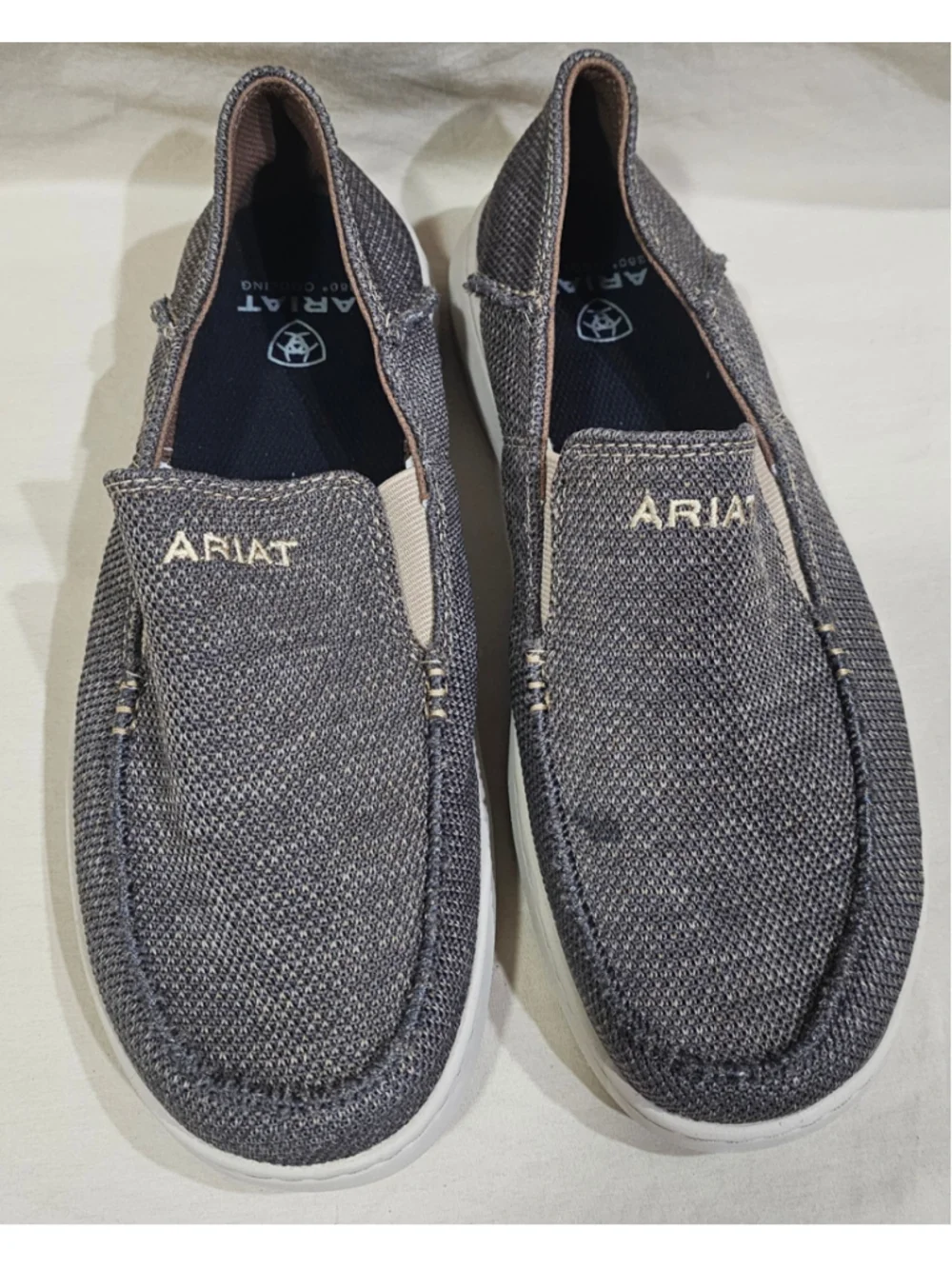 Ariat Mens Hilo 360 in Gray size 10EE Slip On Shoes